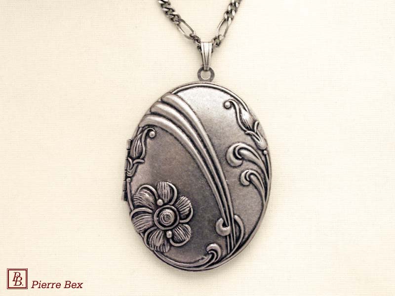 Pierre-Bex Art-Nouveau large locket 41263-04