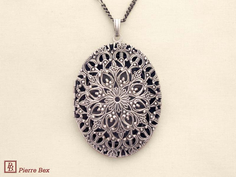 Pierre-Bex Art-Nouveau large locket 41273-02