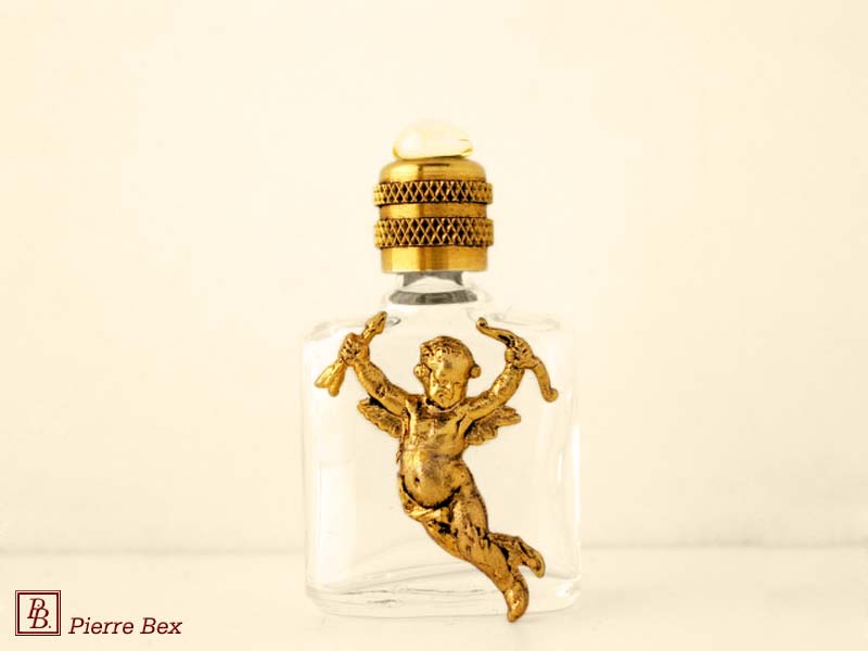 Pierre-Bex Art-Nouveau perfume bottle with cherub 44319-17