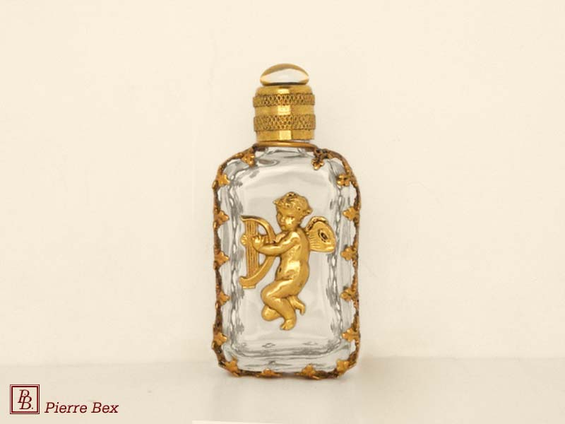 Pierre-Bex Art-Nouveau perfume bottle with cherub 44329-03