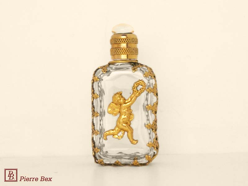 Pierre-Bex Art-Nouveau perfume bottle with cherub 44329-04