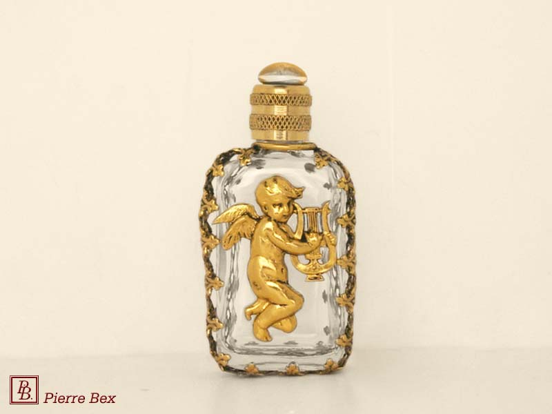 Pierre-Bex Art-Nouveau perfume bottle with cherub 44329-05