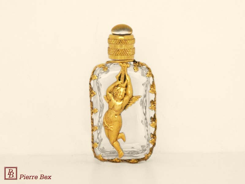 Pierre-Bex Art-Nouveau perfume bottle with cherub 44329-06