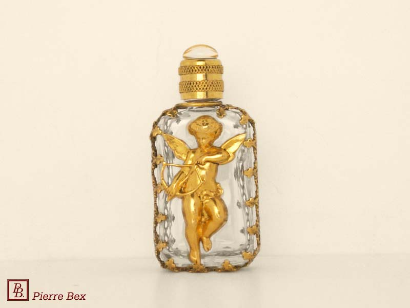 Pierre-Bex Art-Nouveau perfume bottle with cherub 44329-08