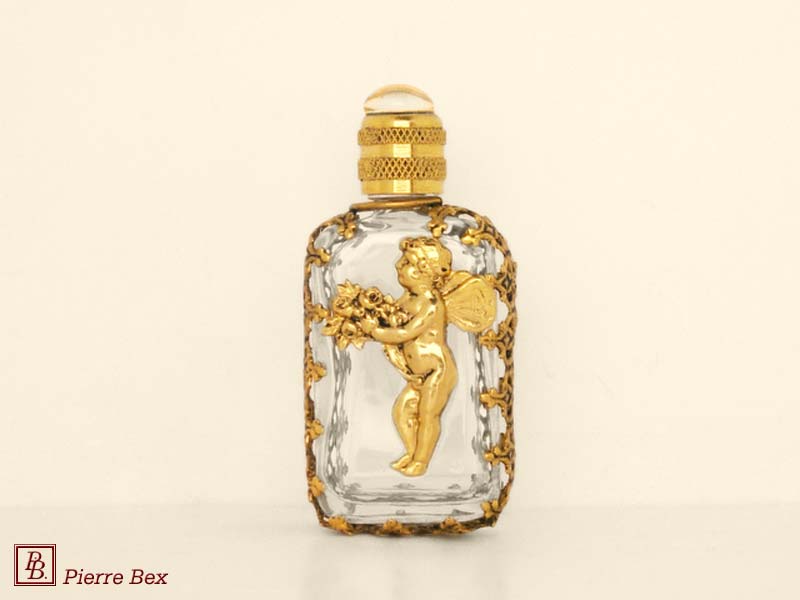 Pierre-Bex Art-Nouveau perfume bottle with cherub 44329-09