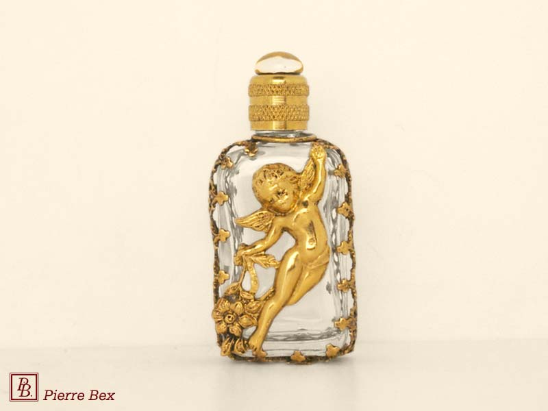 Pierre-Bex Art-Nouveau perfume bottle with cherub 44329-10