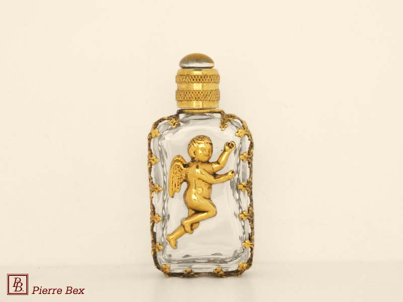 Pierre-Bex Art-Nouveau perfume bottle with cherub 44329-14