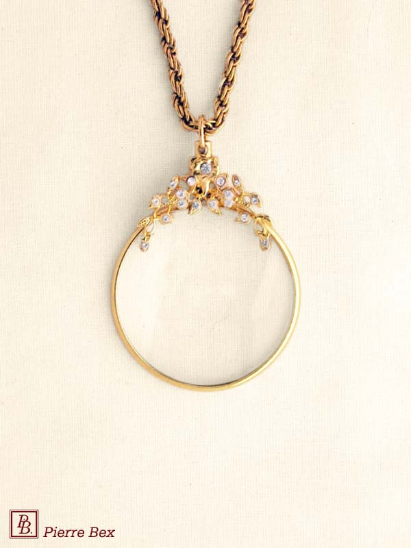 Pierre-Bex Art-Deco magnifying glass necklace 45013-D1