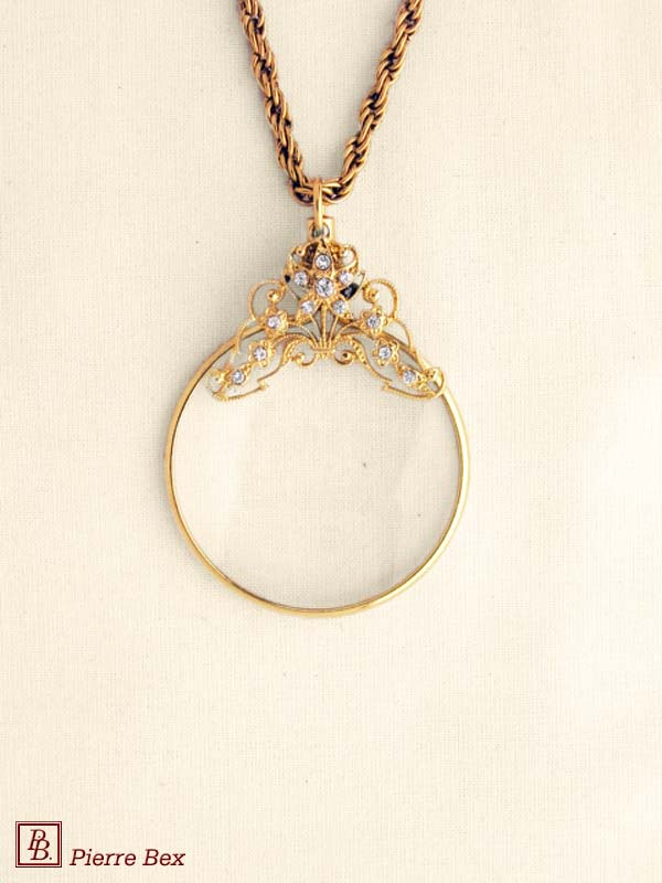Pierre-Bex Art-Deco magnifying glass necklace 45013-D3