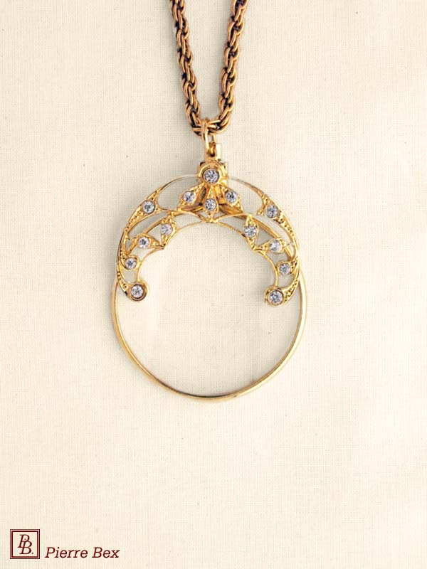 Pierre-Bex Art-Deco magnifying glass necklace 45013-D4