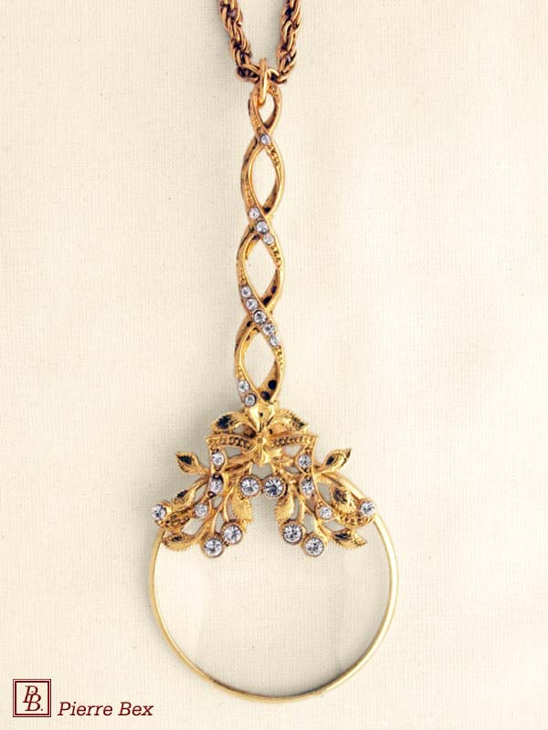 Pierre-Bex Art-Deco magnifying glass necklace 45023-D8