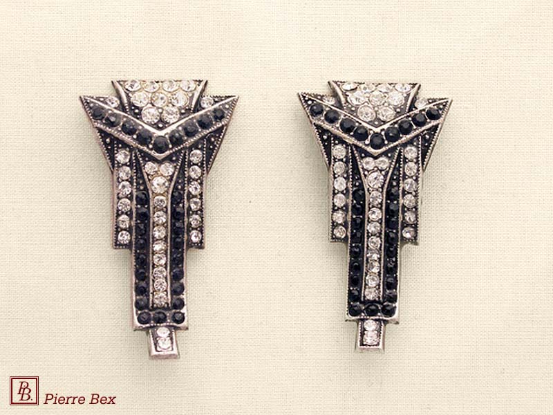 Pierre-Bex Art-Deco earclips 45735-03