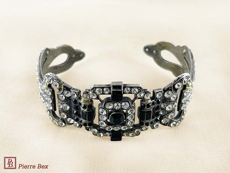 Pierre-Bex Art-Deco bracelet with rhinestones 45752-01