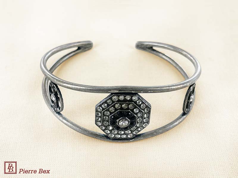 Pierre-Bex Art-Deco bracelet with rhinestones 45762-01