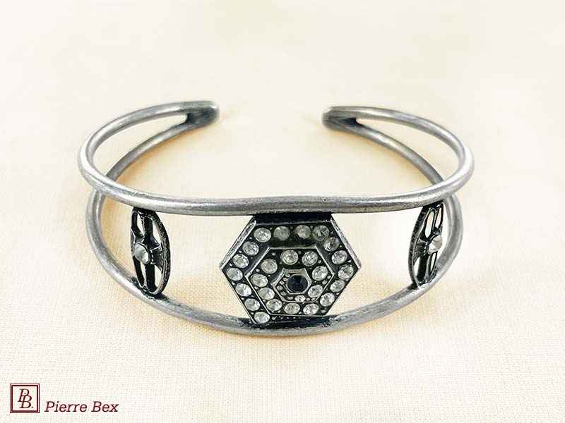 Pierre-Bex Art-Deco bracelet with rhinestones 45762-02