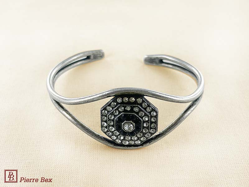 Pierre-Bex Art-Deco bracelet with rhinestones 45772-01