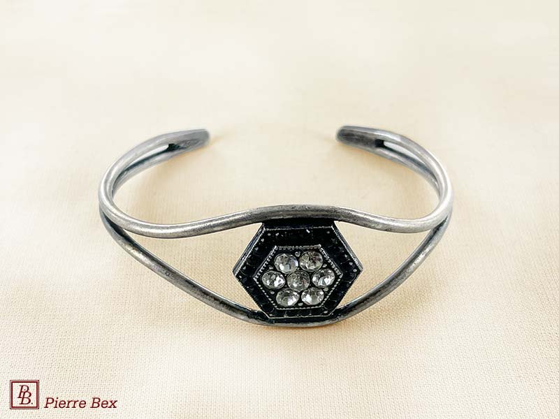 Pierre-Bex Art-Deco bracelet with rhinestones 45772-05