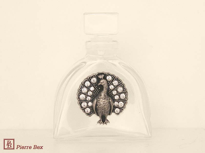Pierre-Bex Art-Deco perfume bottle peacock 46019-25