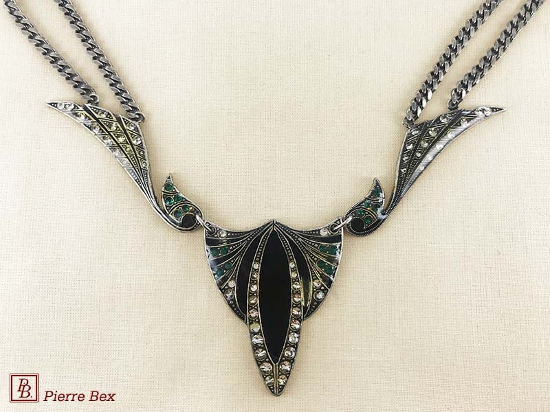 Pierre-Bex Art-Deco large necklace 49254-04