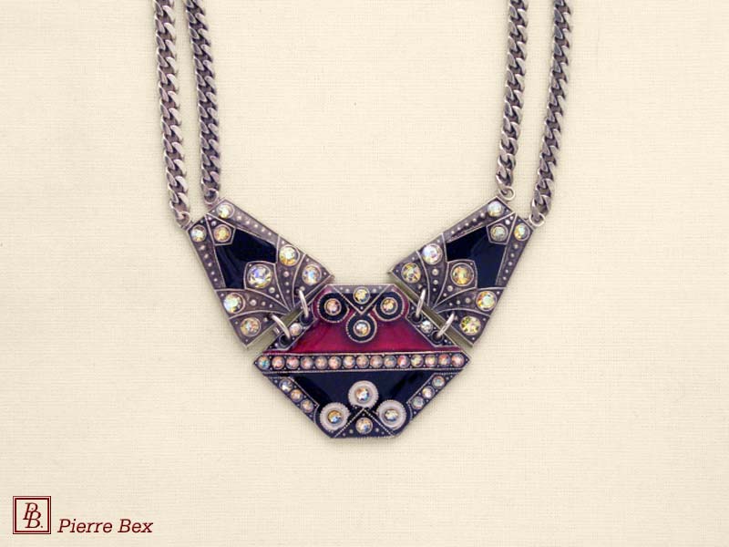 Pierre-Bex Art-Deco large necklace 49254-08